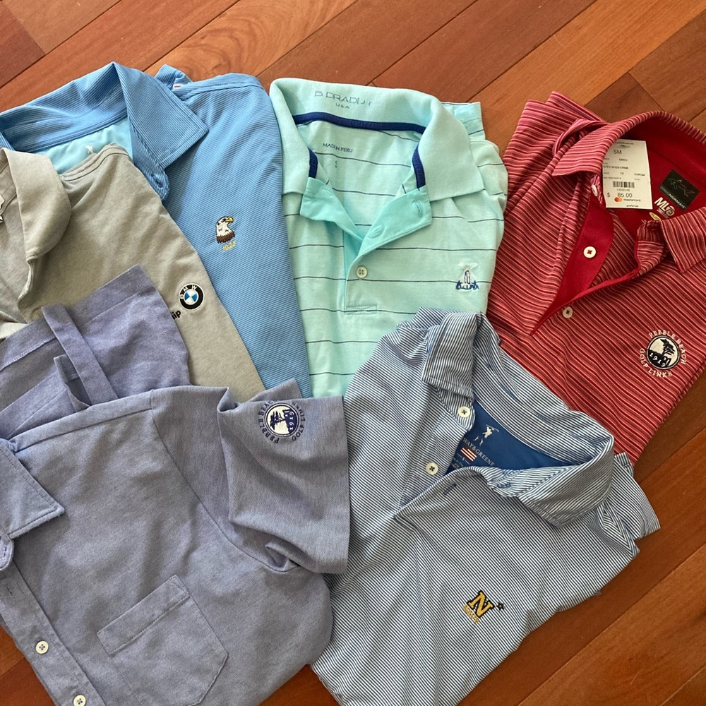Men’s golf polos from incredible courses